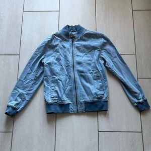 Slate & Stone Light Blue Bomber Jacket